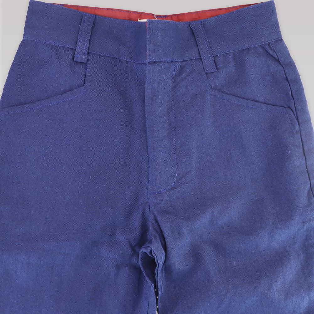 Their Nibs Navy Star Print Cotton Kids Pajama Trousers