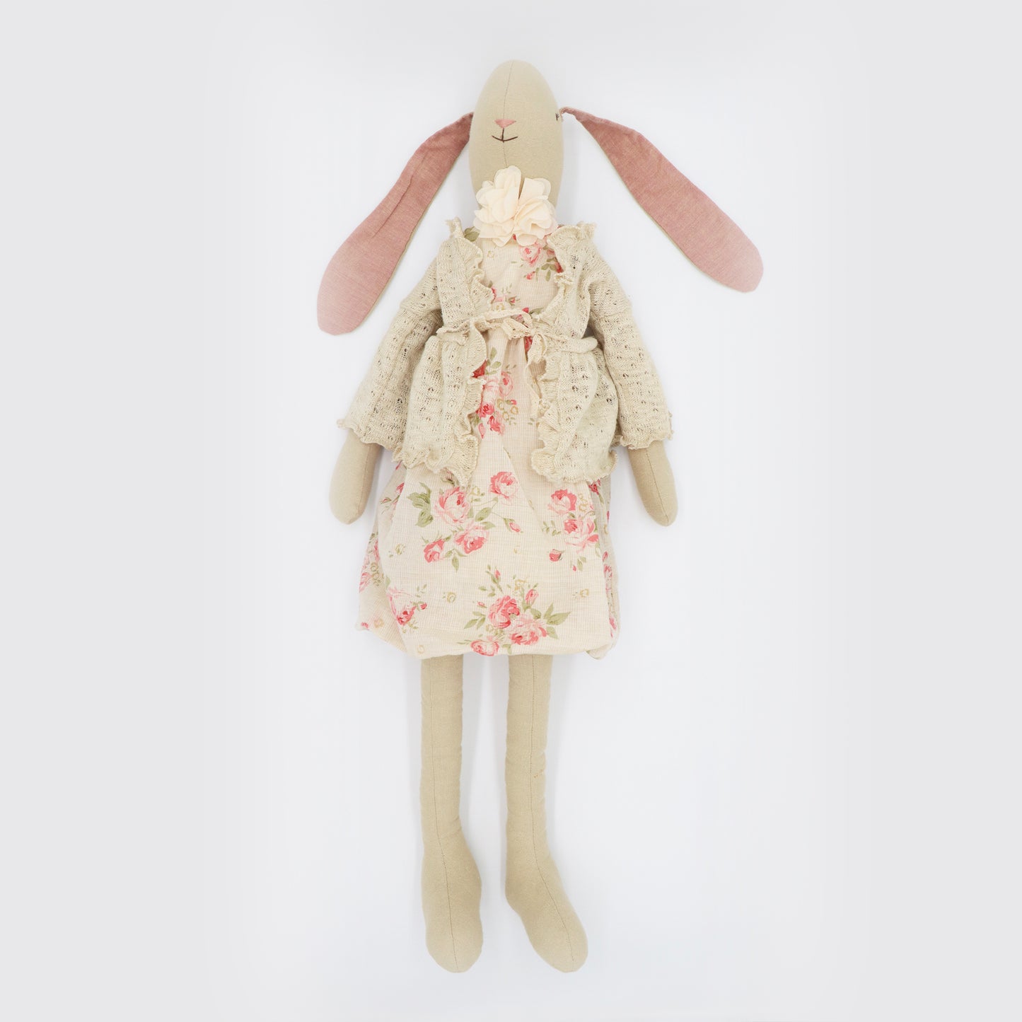 Maileg Bunny Light Girl Medium Soft Linen Plush Toy Doll 20 Inch