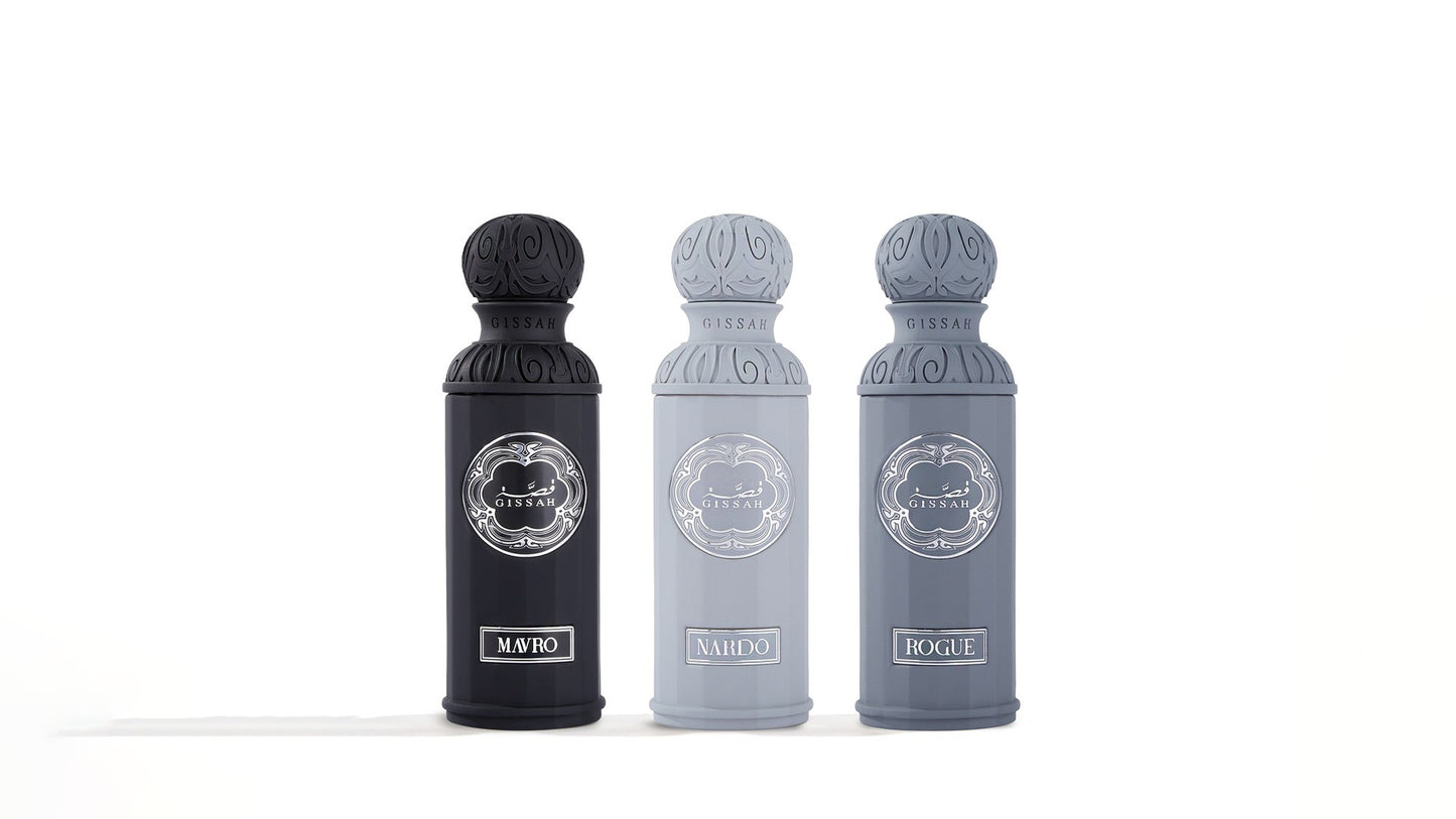 Gissah Graphite Masculine Fragrance Set 3 x 50ml Eau de Parfum