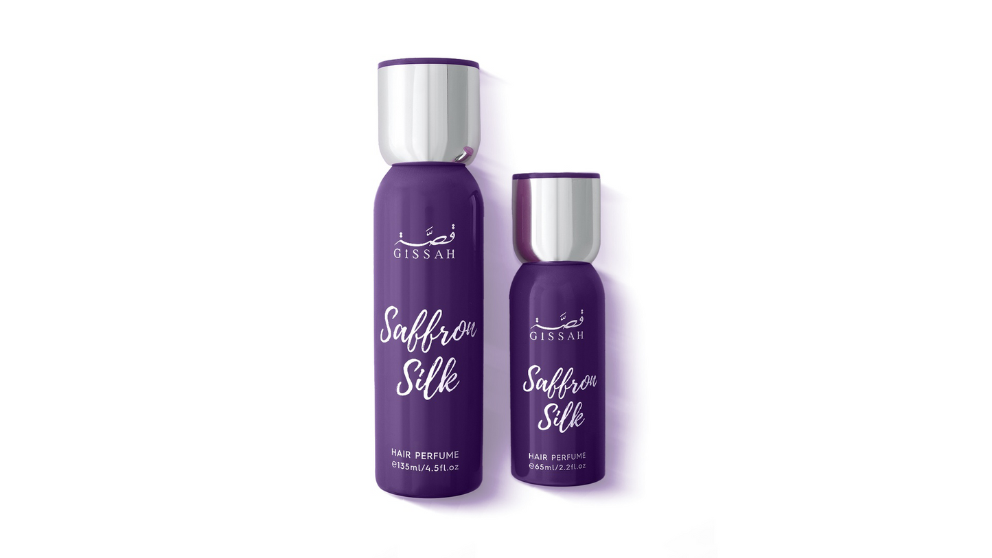 Saffron Silk Hair Mist Set 135ml and 65ml Fragrance Duo