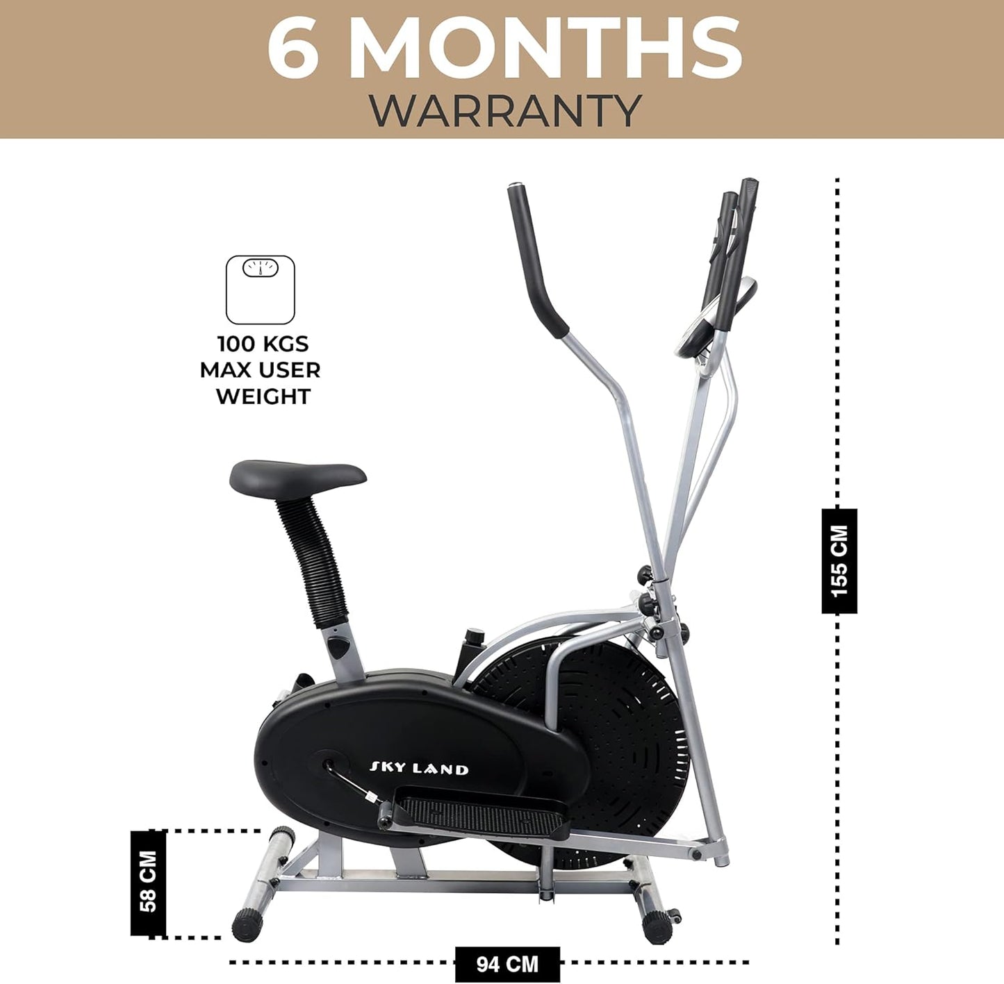 SKY LAND Exercise Bike for Home