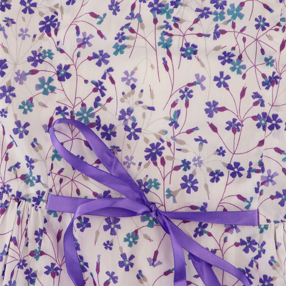 Amberley London Chantilly Liberty Print Blue Lavender Toddler Dress