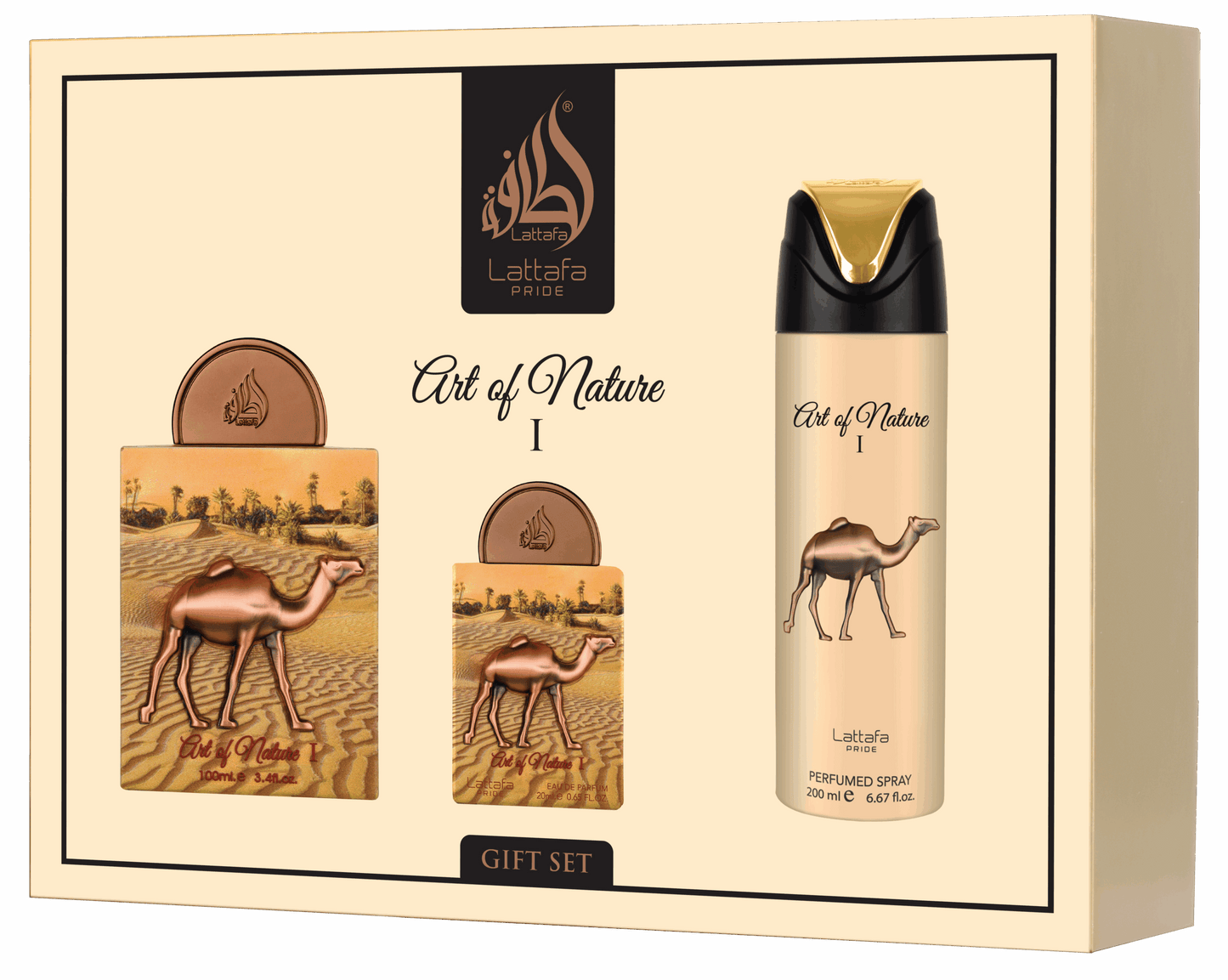 Lattafa Pride Art of Nature I Luxury 3-Piece Fragrance Set