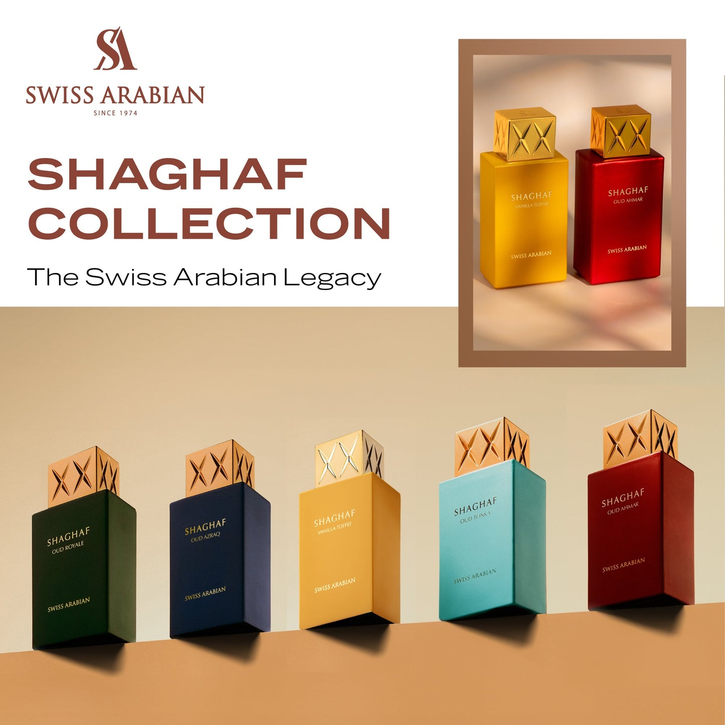 Swiss Arabian Shaghaf Oud Ahmar Luxury Amber Gourmand Unisex Fragrance