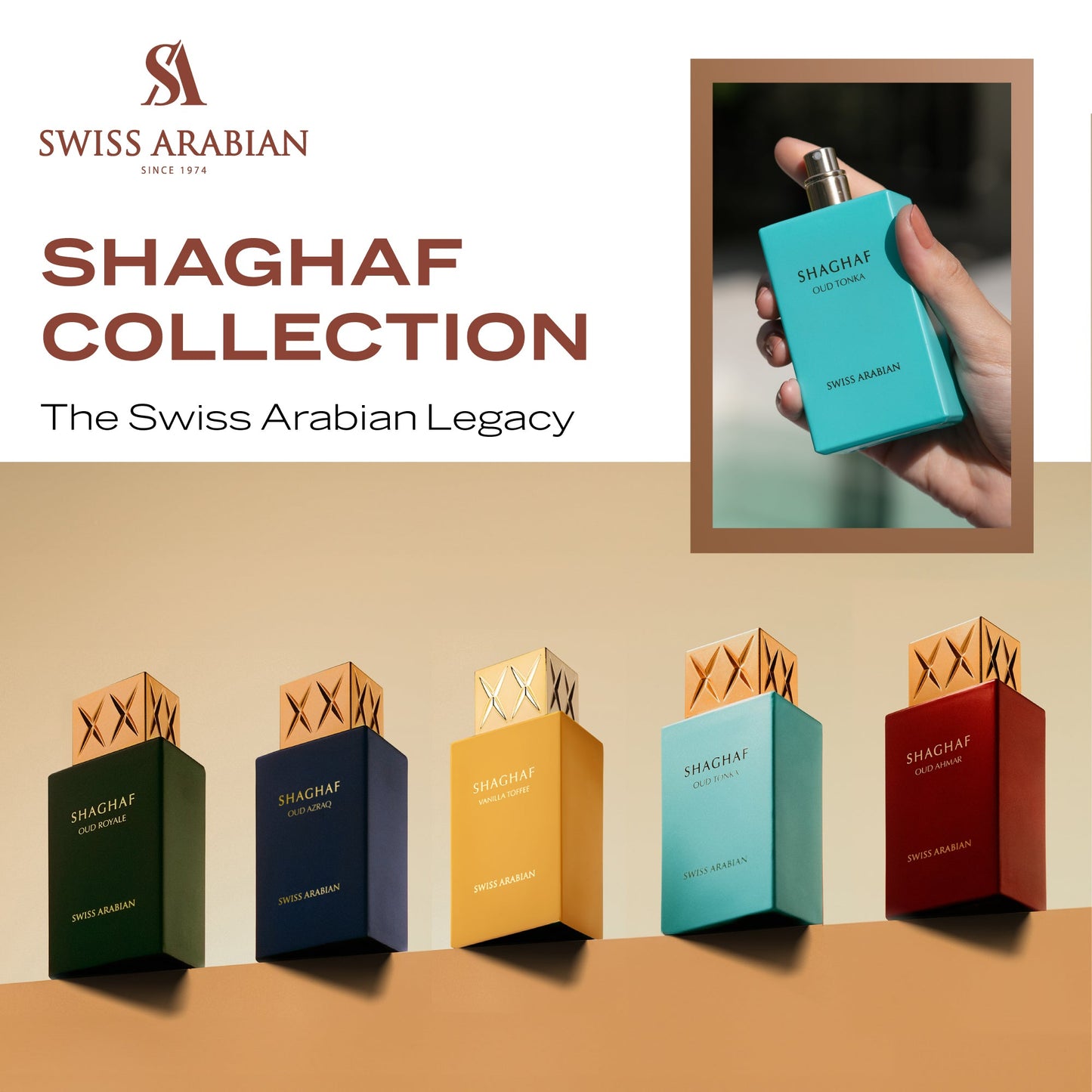 Swiss Arabian Shaghaf Oud Tonka Eau de Parfum for Women 75ml