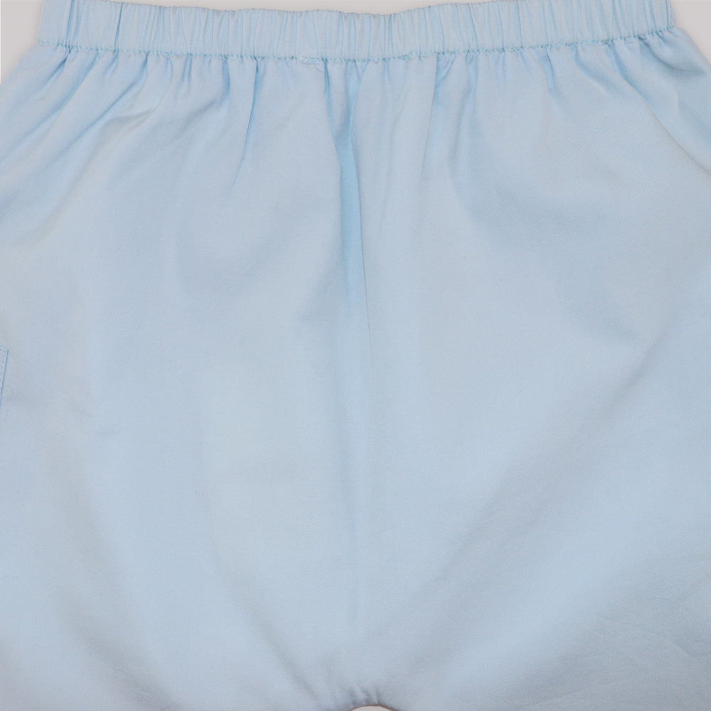 Marie Chantal Baby Blue Pull On Pleated Fashion Trousers