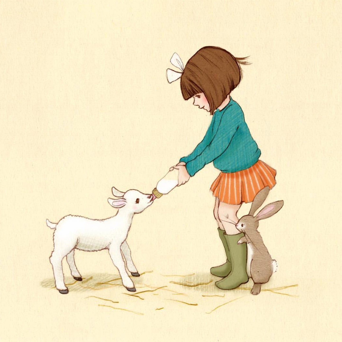 Belle & Boo Little Lamp Signed Giclee Art Print