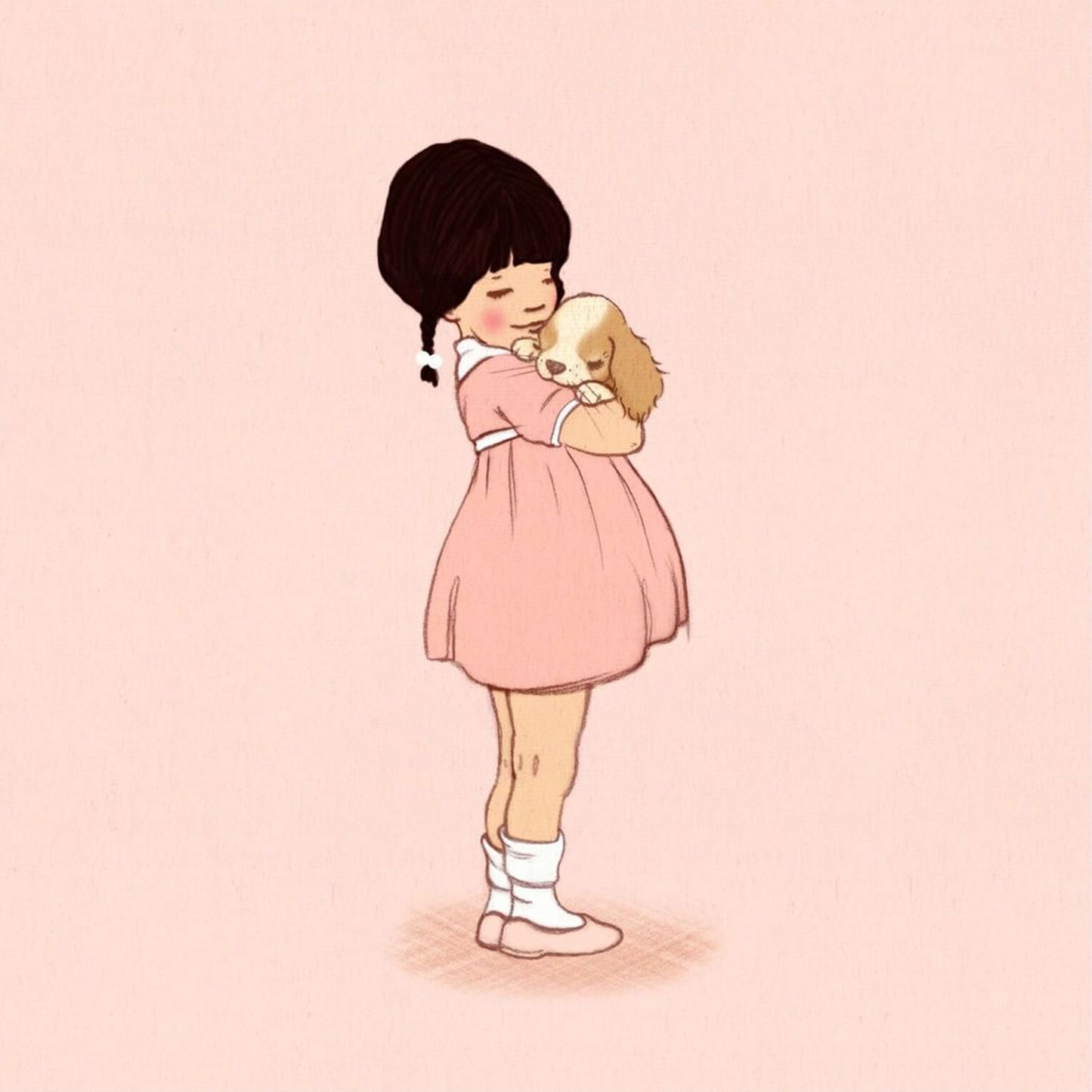 Belle & Boo Puppy Love Fine Art Cotton Paper Print