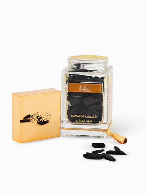 Rasasi Qasamat Bareeq Luxury Oud Moattar Incense Bakhoor 130g