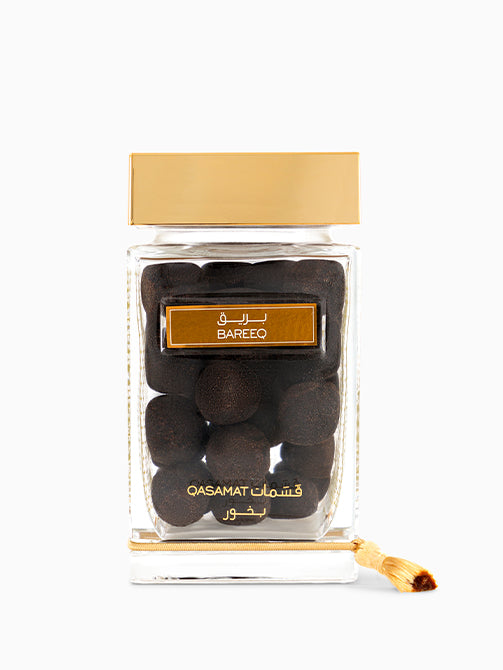 Rasasi Qasamat Bareeq Oud Moattar Luxury Scented Incense 50g