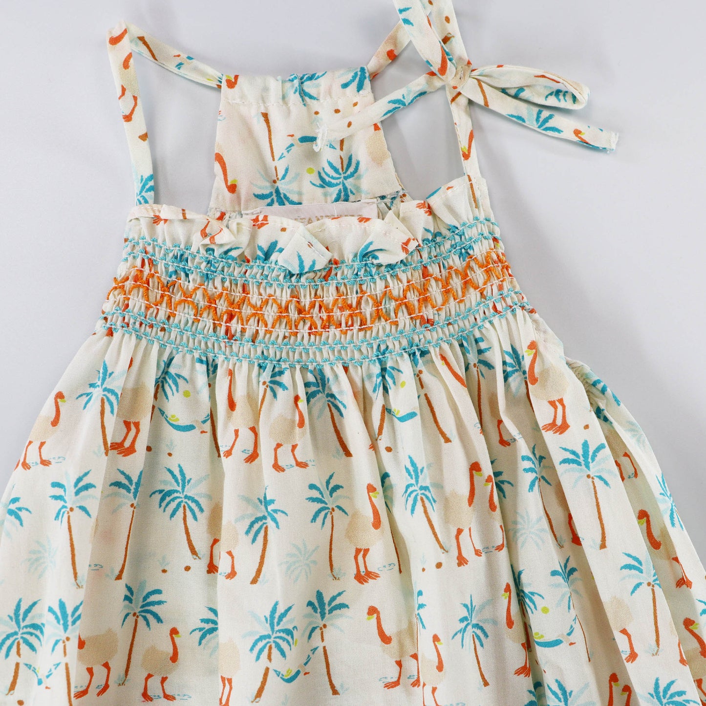 Les Enfantines Baby Peroquet Romper in Dakar Print Cotton