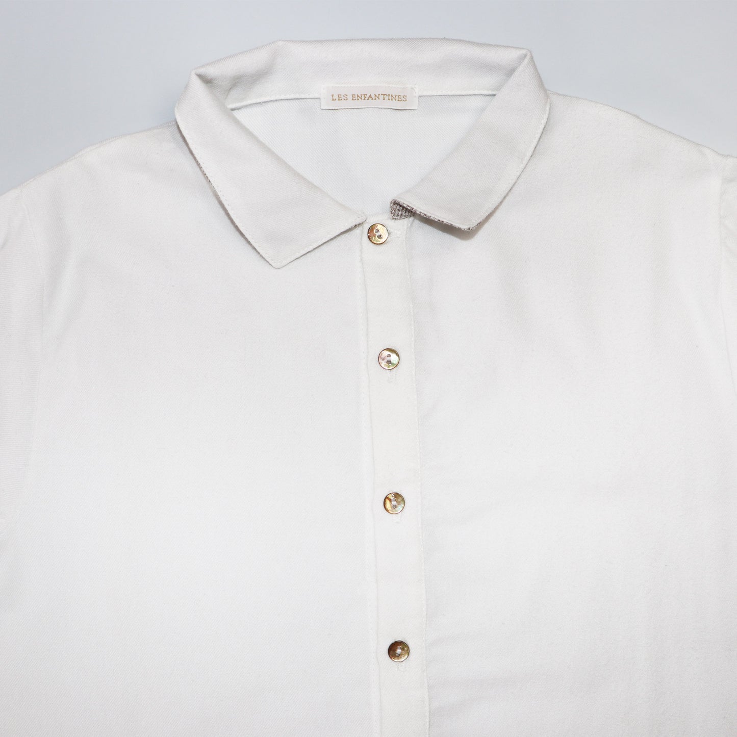 Les Enfantines Calao Ecru White Cotton T-Shirt for Toddlers