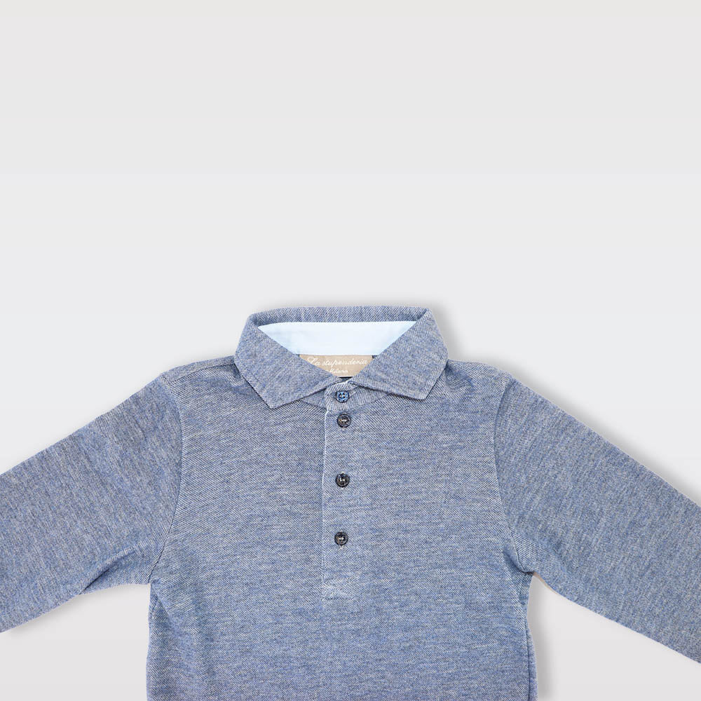 La Stupenderia Boys Classic White Long Sleeve Cotton Dress Shirt