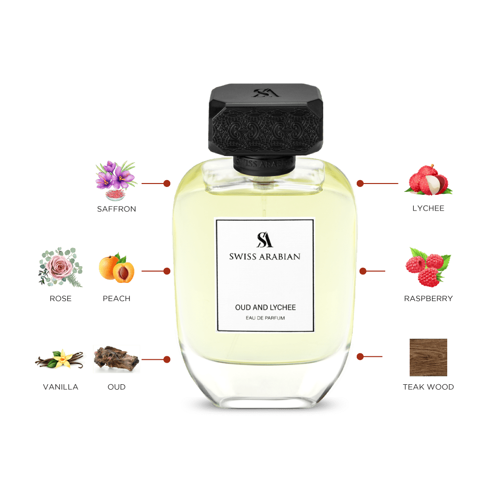 Swiss Arabian Oud and Lychee Fruity Vanilla Oud Perfume for Women