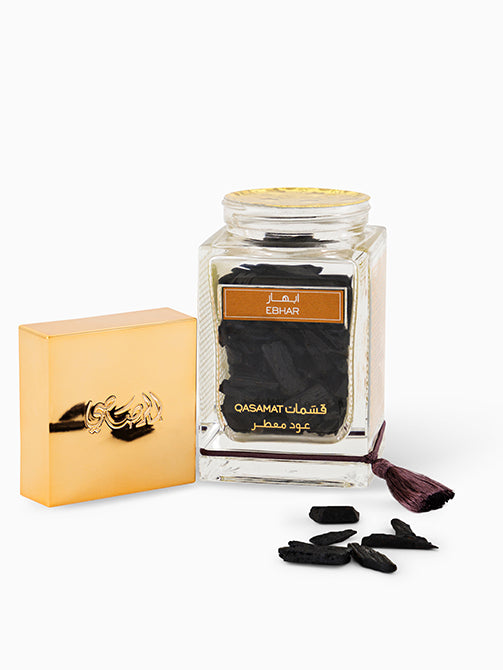 Rasasi Qasamat Oud Moattar Ebhar Sophisticated Oriental Incense 50g