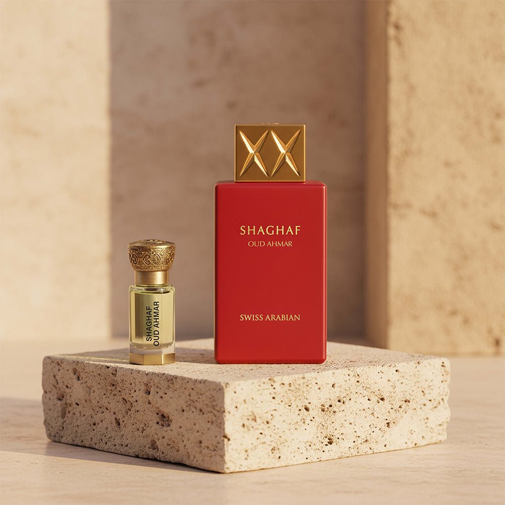 Swiss Arabian Shaghaf Oud Ahmar Perfume and Oil Set