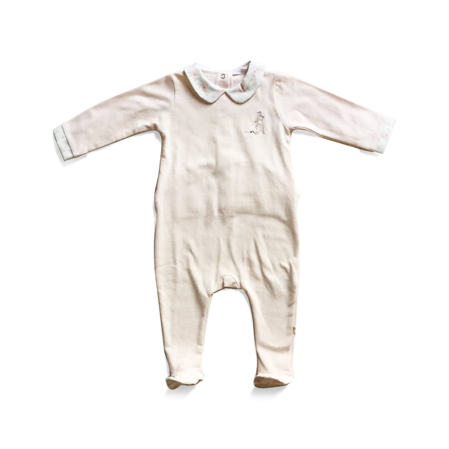 Les Enfantines Pink Floral Baby Dodo Sleepsuit Soft Cotton Pajamas