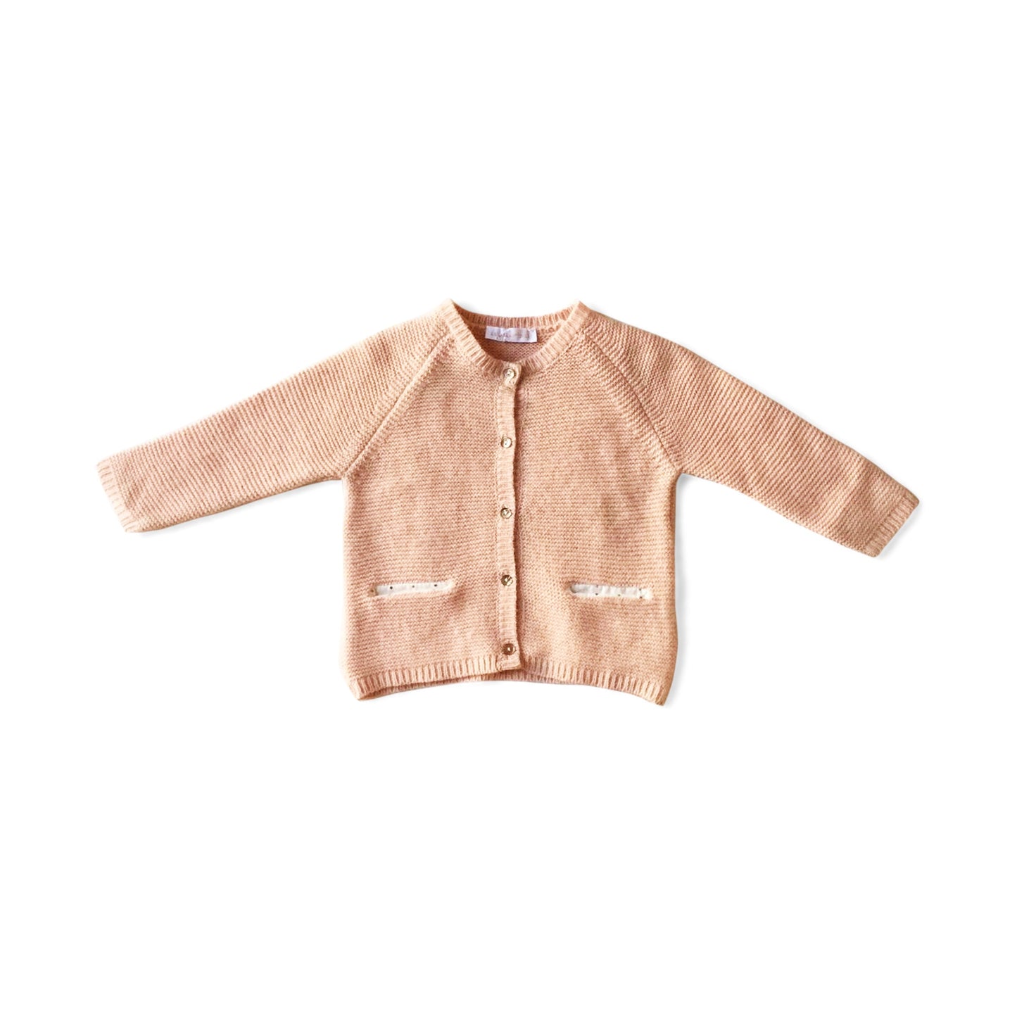 Les Enfantines Puce Pink Powder Elegant Soft Cotton Romper
