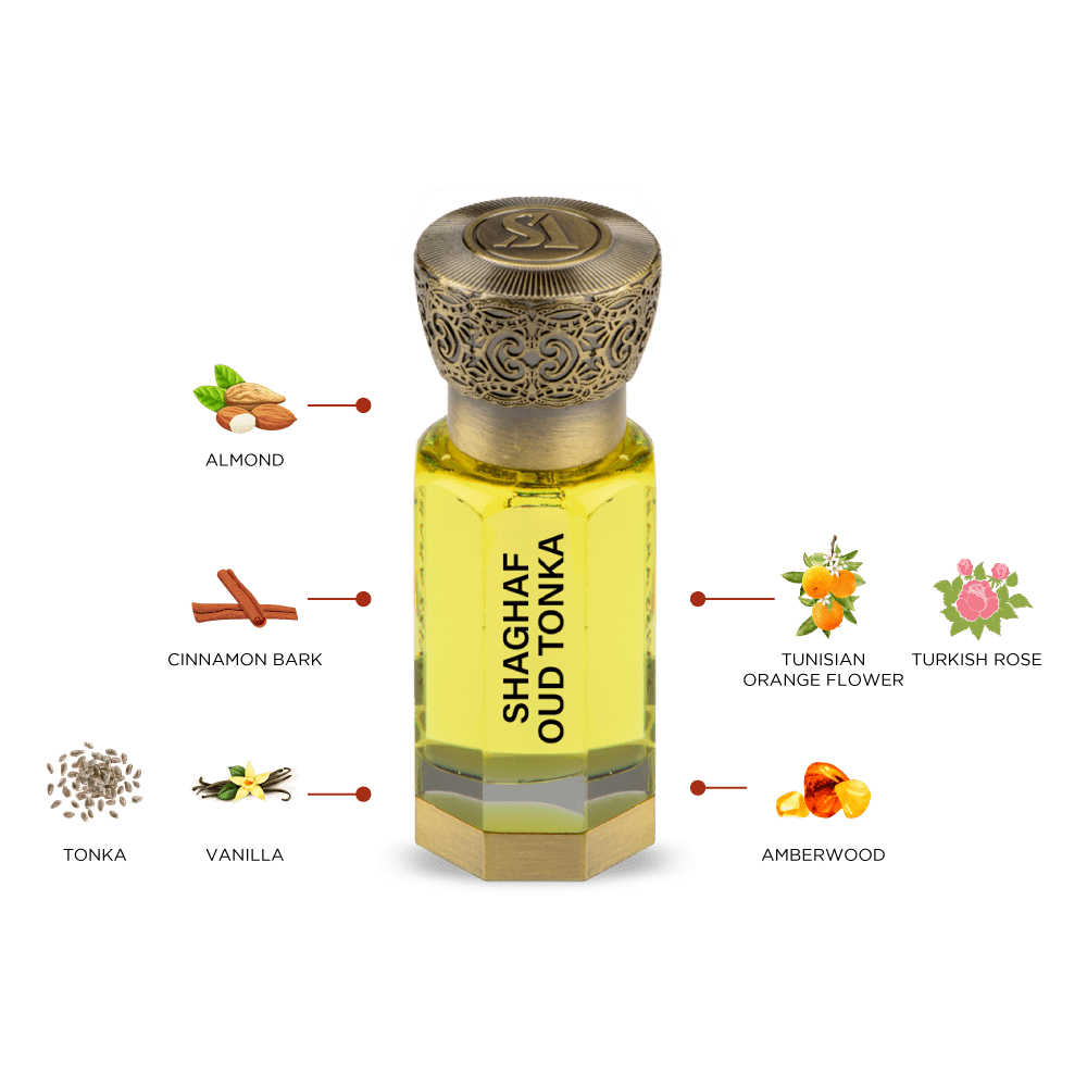 Swiss Arabian Shaghaf Oud Tonka Concentrated Perfume Oil Spicy Fragrance
