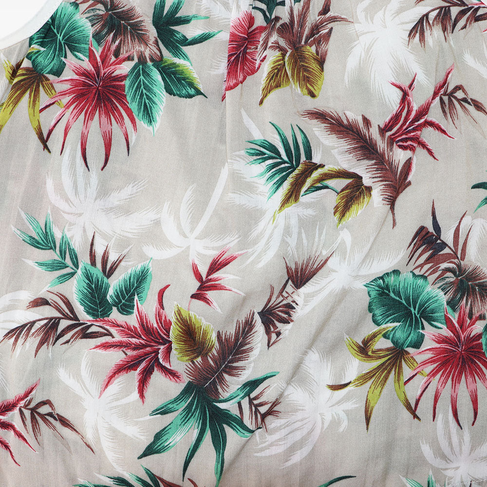 Troi Zenfants Lucie Girls Palm Leaf Print Cotton Summer Dress