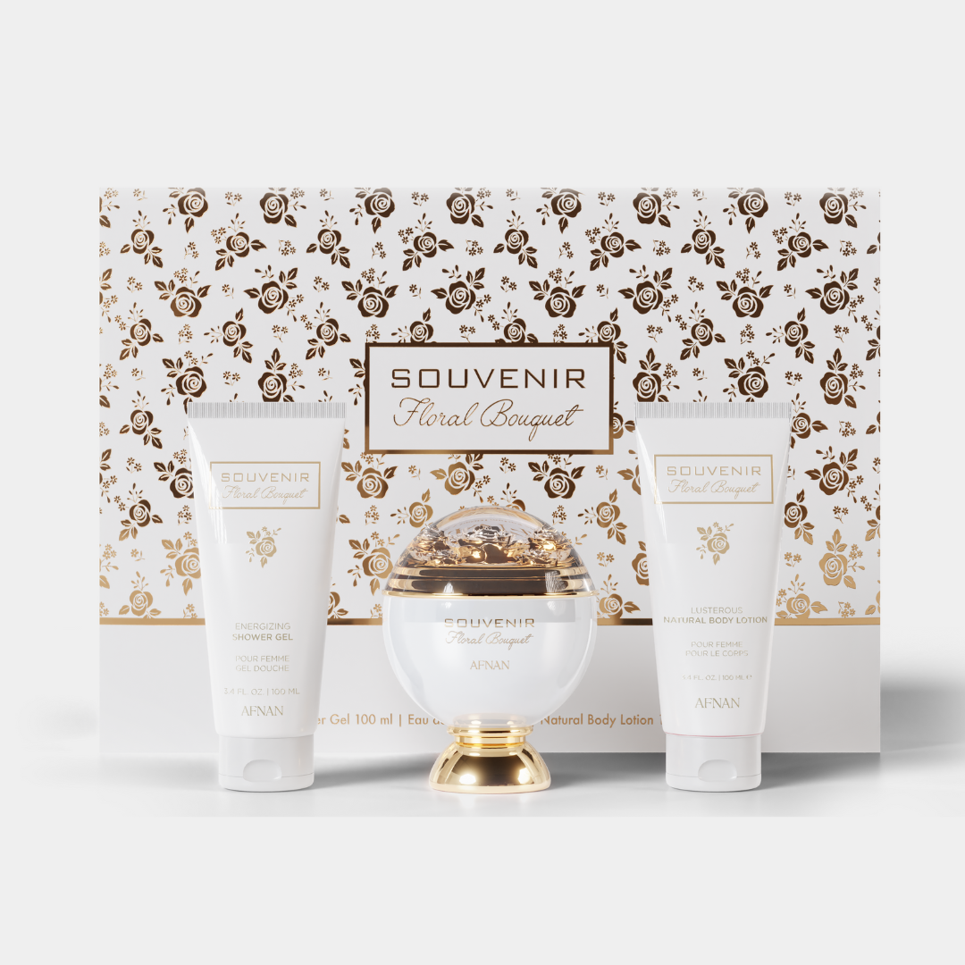Afnan Souvenir Floral Bouquet Luxury Perfume Gift Set Unisex