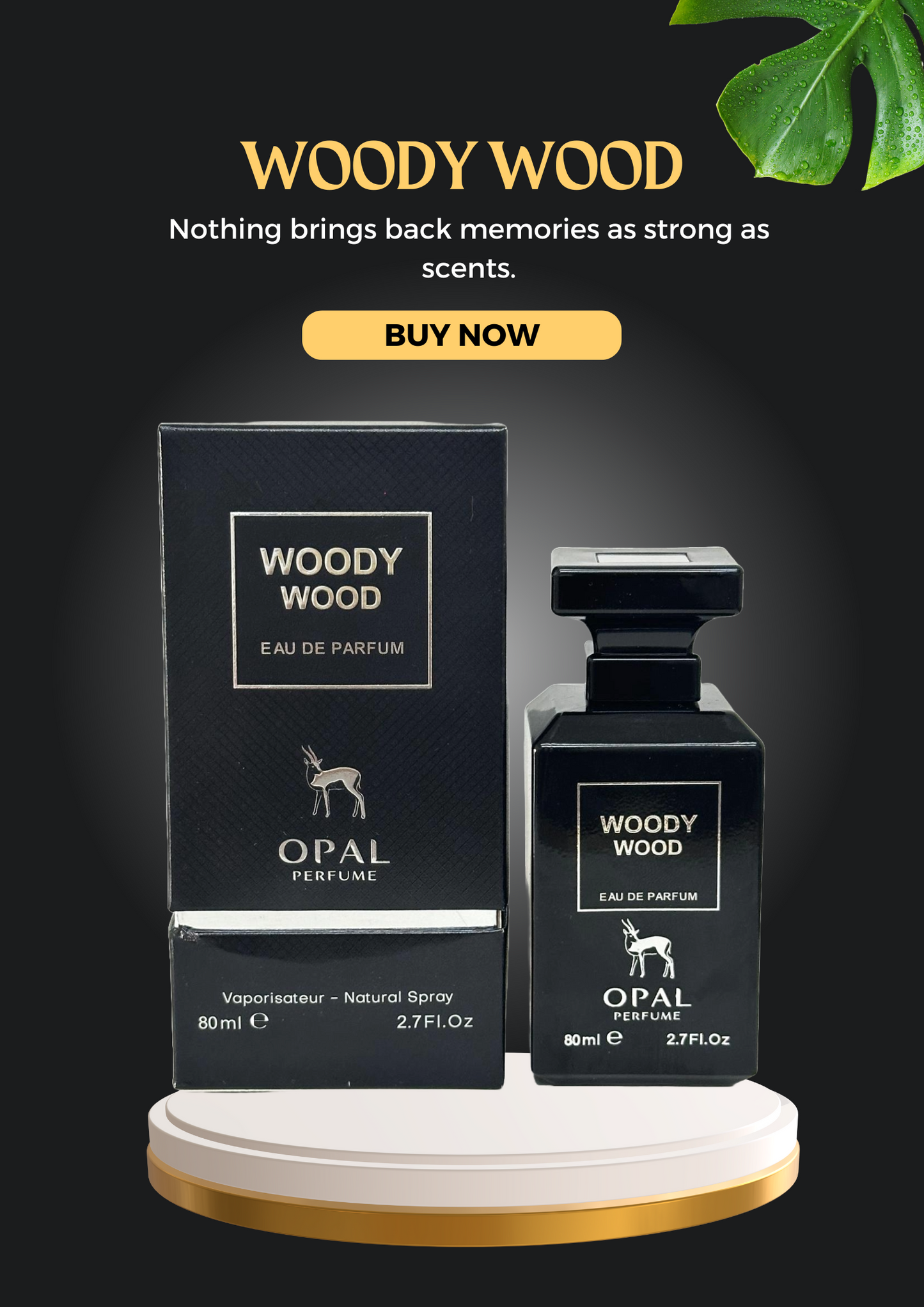 Opal Perfumes Woody Wood Sophisticated Long Lasting Fragrance Spray