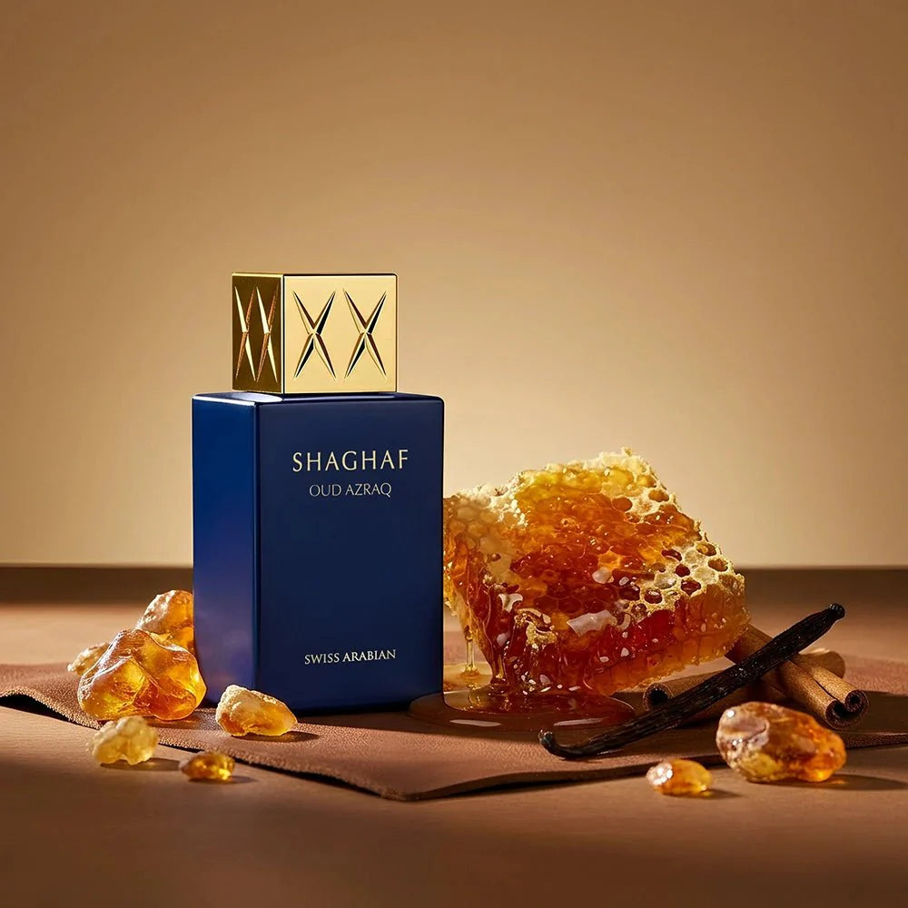 Shaghaf Oud Azraq 25ml Miniature Golden Amber Oud Fragrance