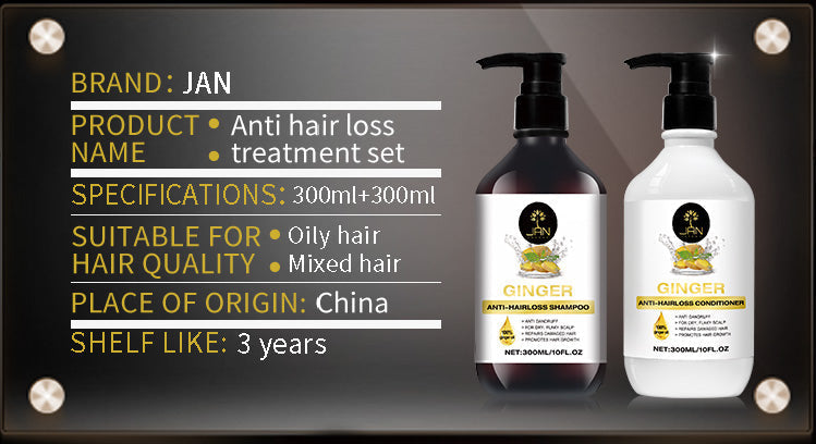 Jan London Ginger Shampoo and Conditioner Set for Hair Growth