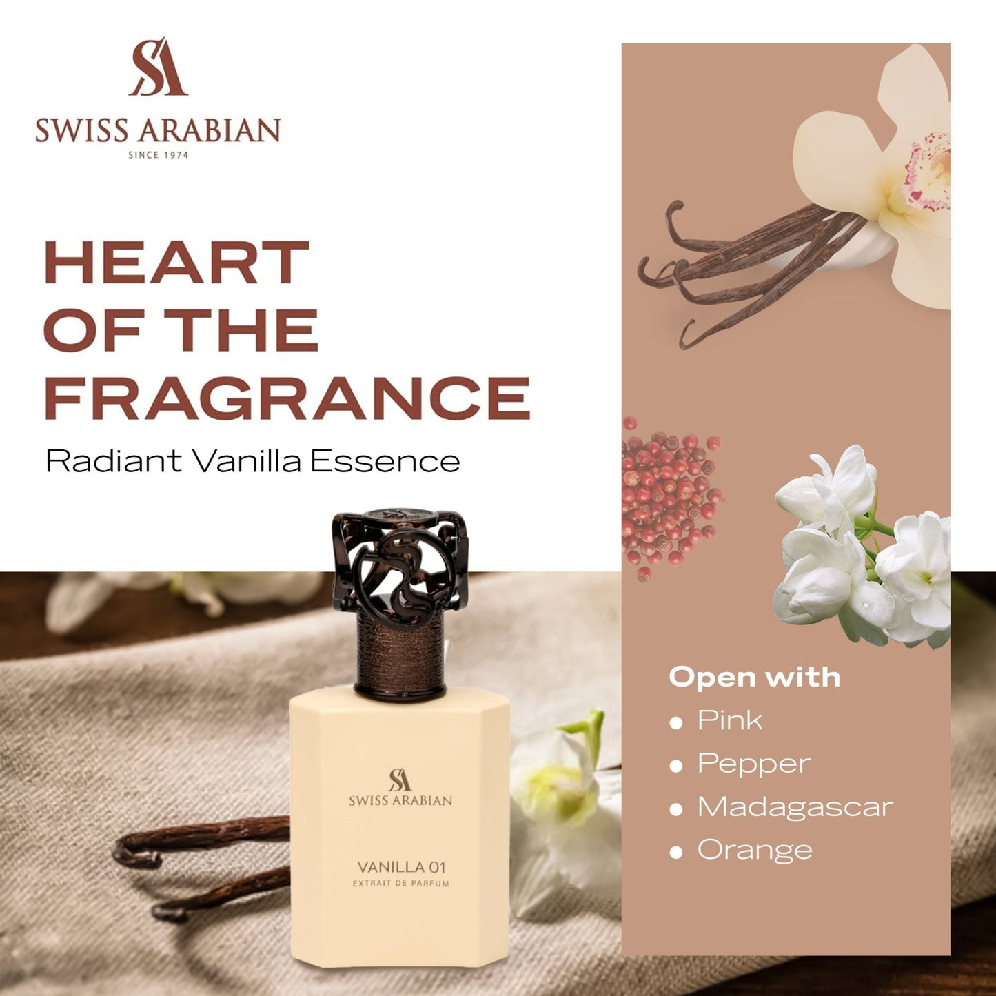 Swiss Arabian Vanilla 01 Floral Gourmand Eau de Parfum Spray