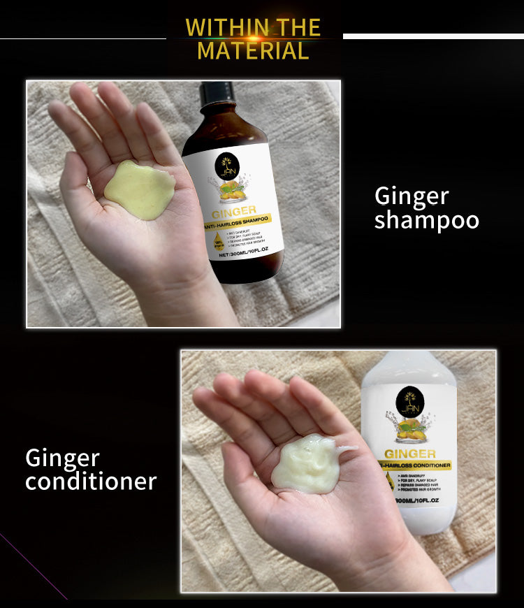 Jan London Ginger Shampoo and Conditioner Set for Hair Growth