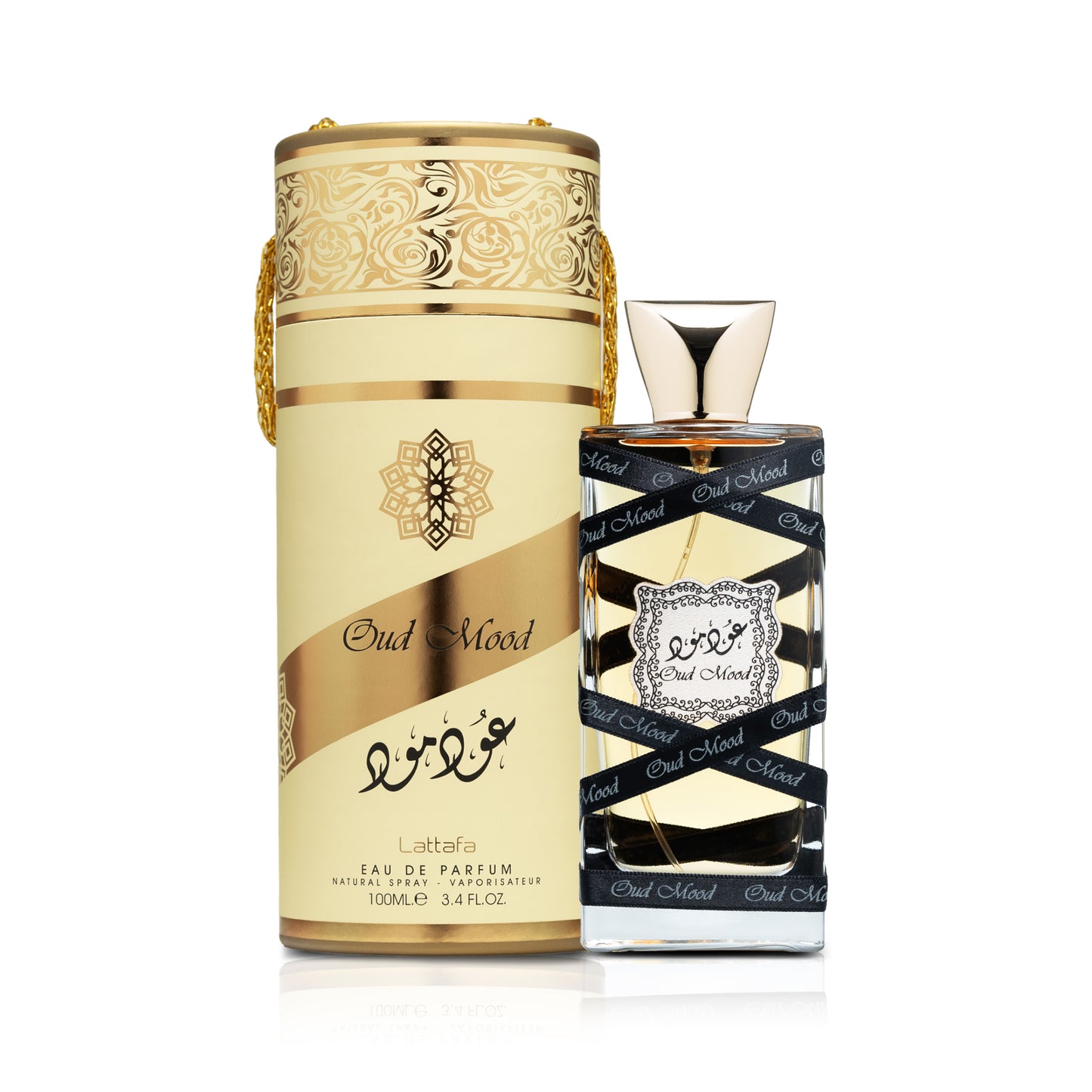 Lattafa Oud Mood Eau De Parfum 100ml Long Lasting Woody Scent