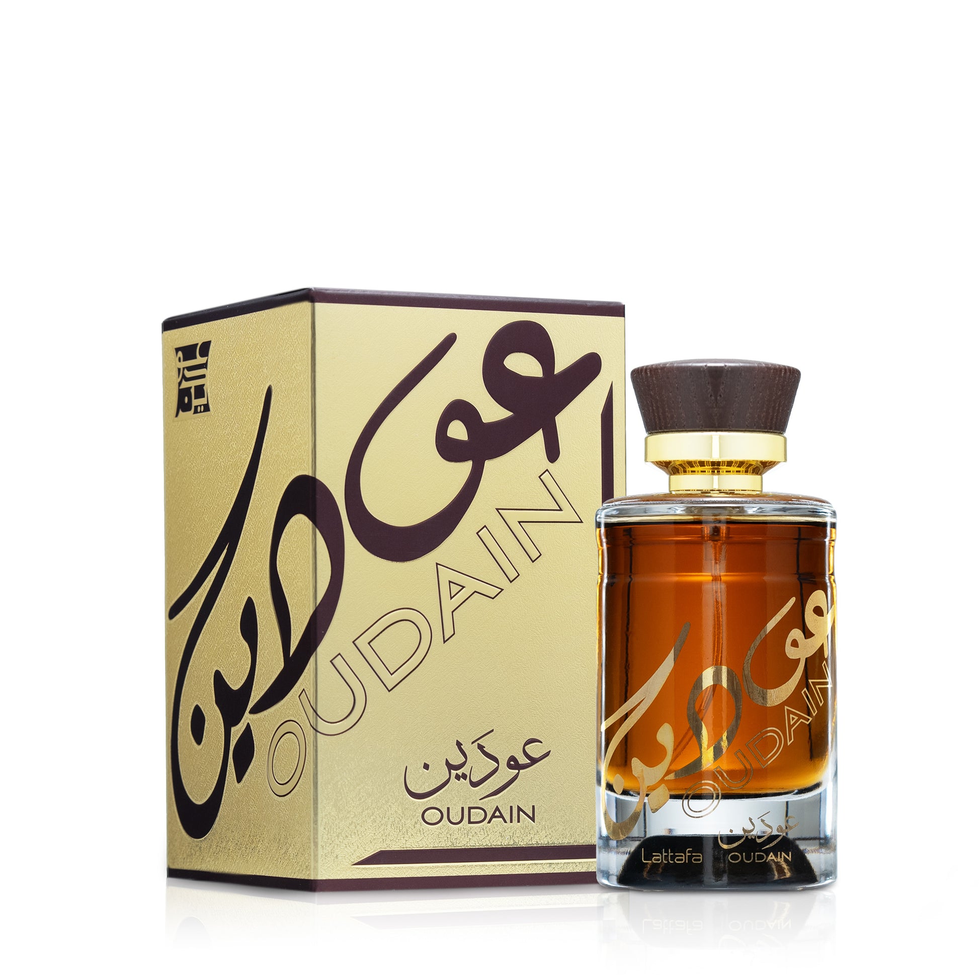 Lattafa Oudain Eau De Parfum Spray Saffron and Warm Caramel