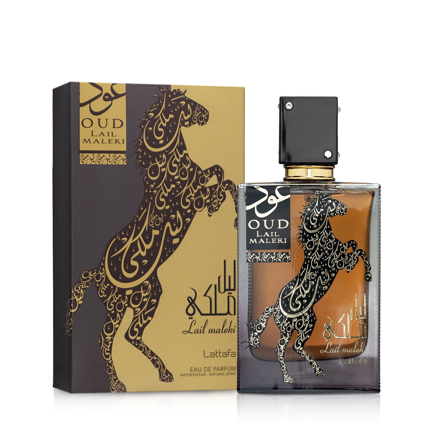 Lattafa Oud Lail Maleki Elegant Oriental Saffron and Leather Perfume