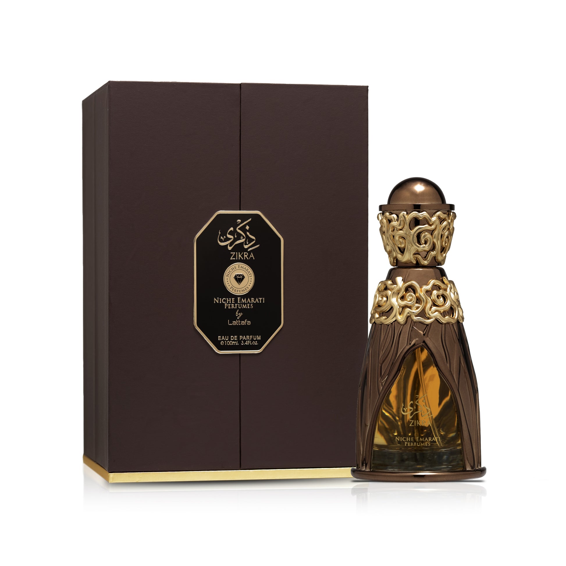 Zikra Niche Emarati Luxury Eau De Parfum 3.4oz Long Lasting Scent