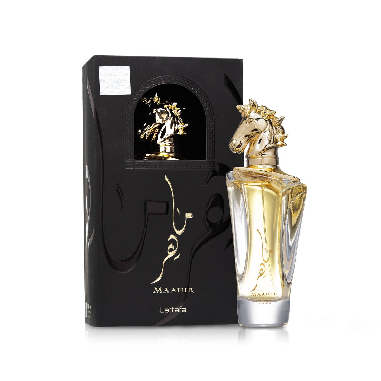 Lattafa Maahir Gold Eau De Parfum 100ml Exotic Saffron Oud Leather Scent