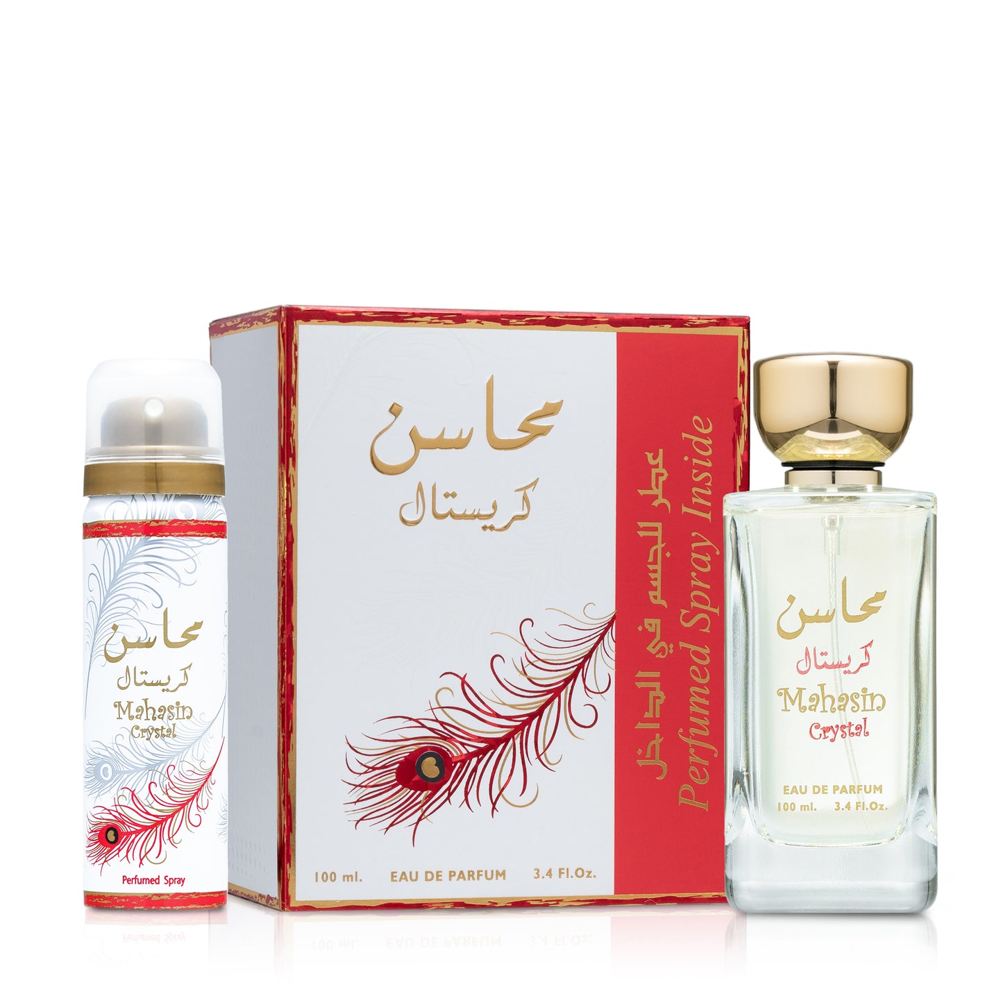 Lattafa Mahasin Crystal 100ml Long Lasting Saffron and Bergamot Perfume