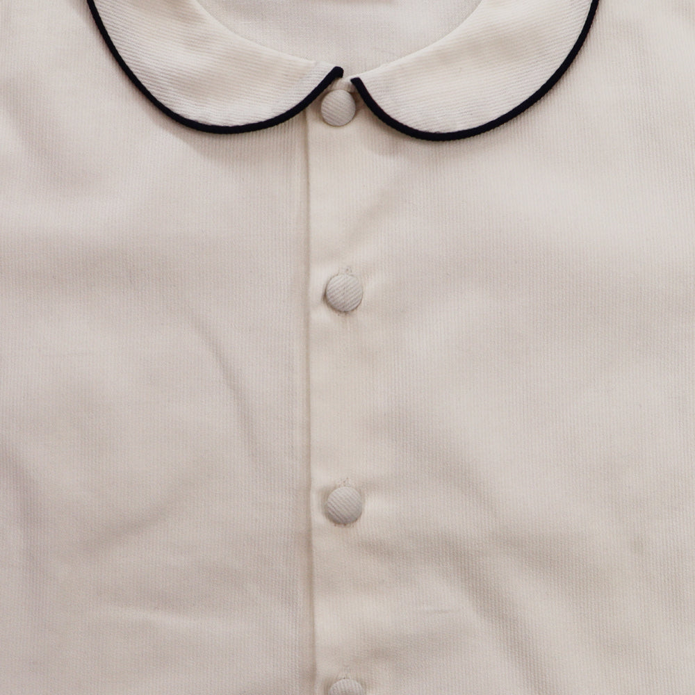 Annafie London Girls Classic Sleeveless Cotton Dress Peter Pan Collar