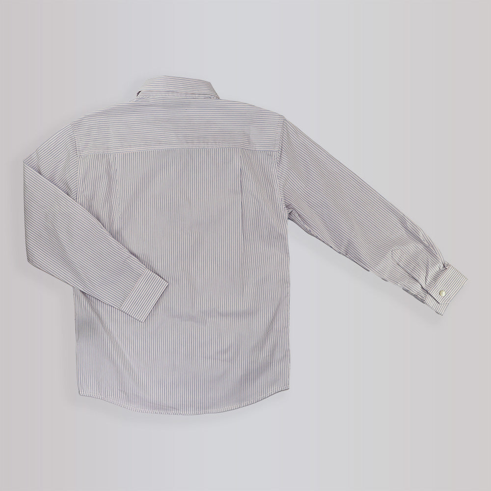 Fleurisse & Leon Bernard Boys Striped Long Sleeve Cotton Shirt