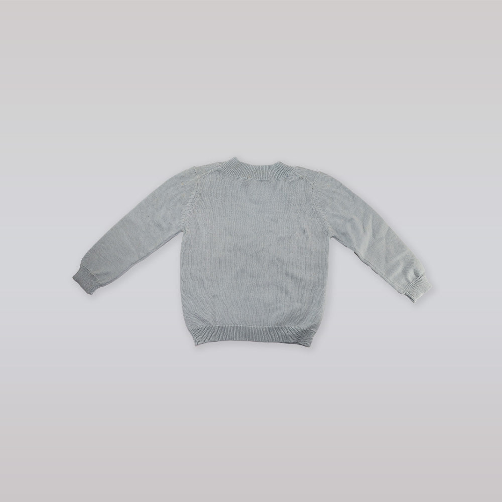 Fleurisse and Leon Paul Navy Blue Knitted Toddler Cardigan