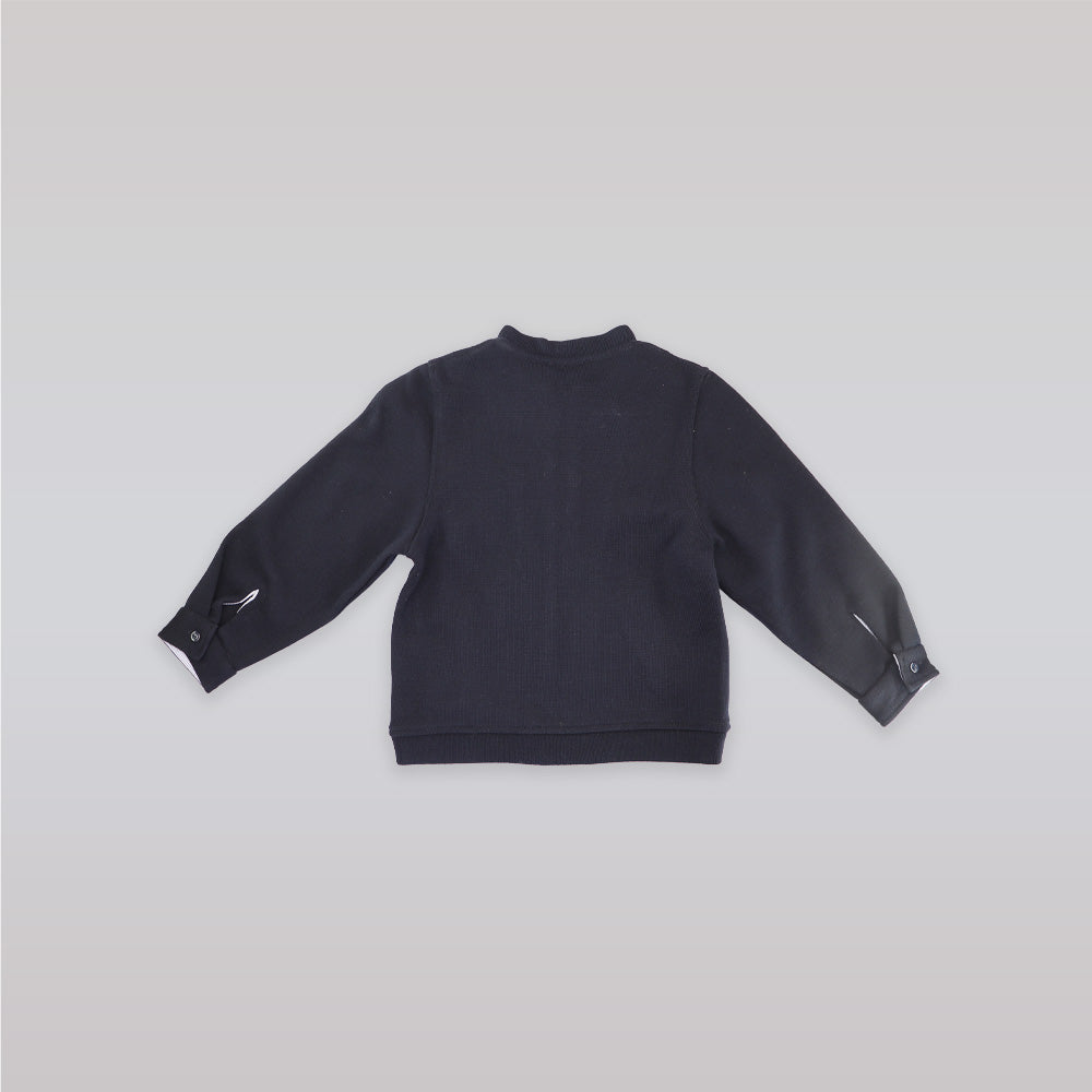 Fleurisse & Leon Kids Kings Wood Dark Navy Woolen Jacket