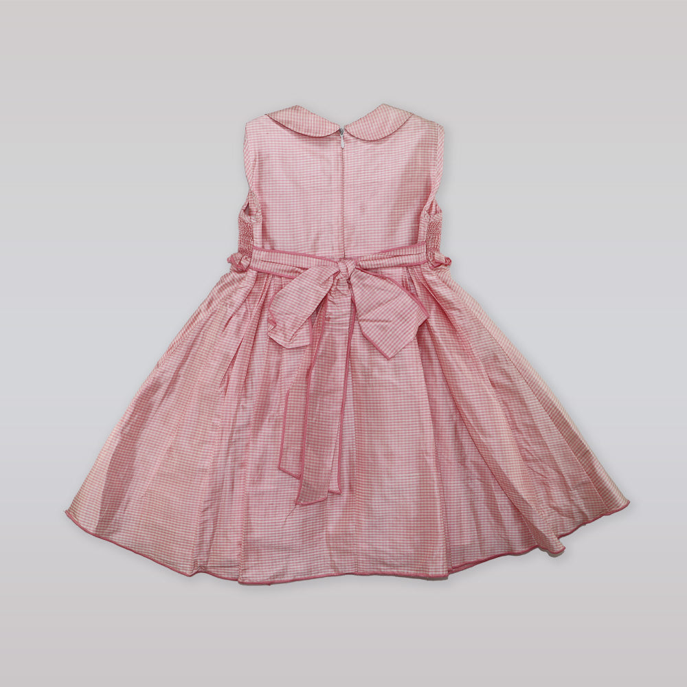 Fleurisse & Leon Lissette Pink Striped Cotton Toddler Dress