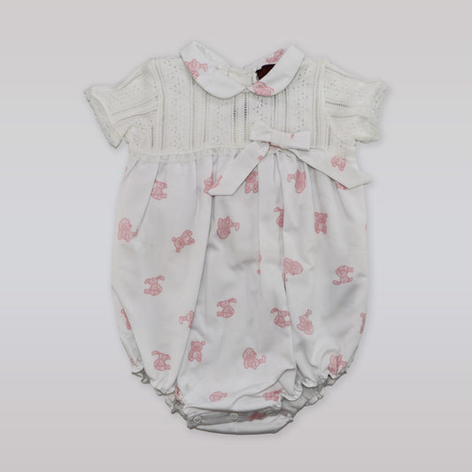 Fleurisse & Leon Bella Pink Floral Baby Dress 18 Months