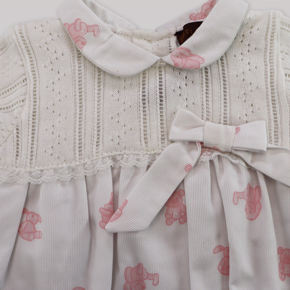 Fleurisse & Leon Bella Pink Floral Baby Dress 18 Months