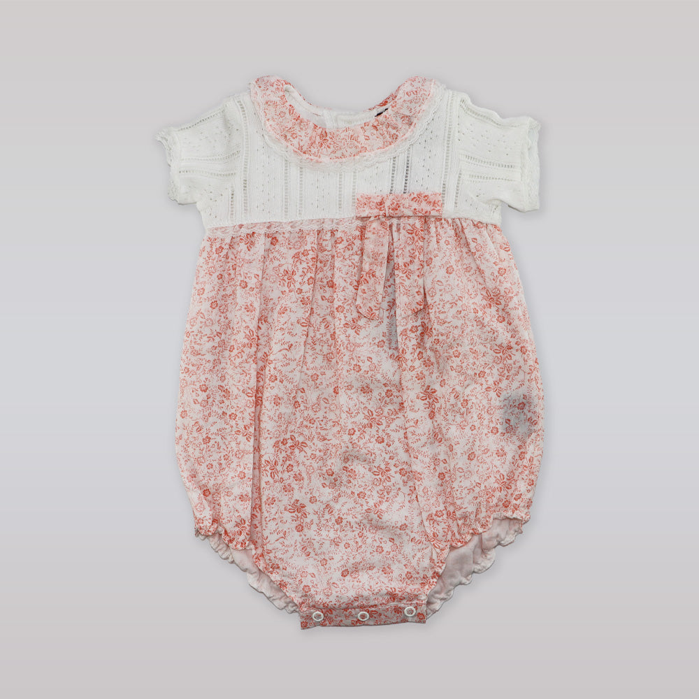 Fleurisse & Leon Bella Pink Floral Baby Girl Luxury Dress