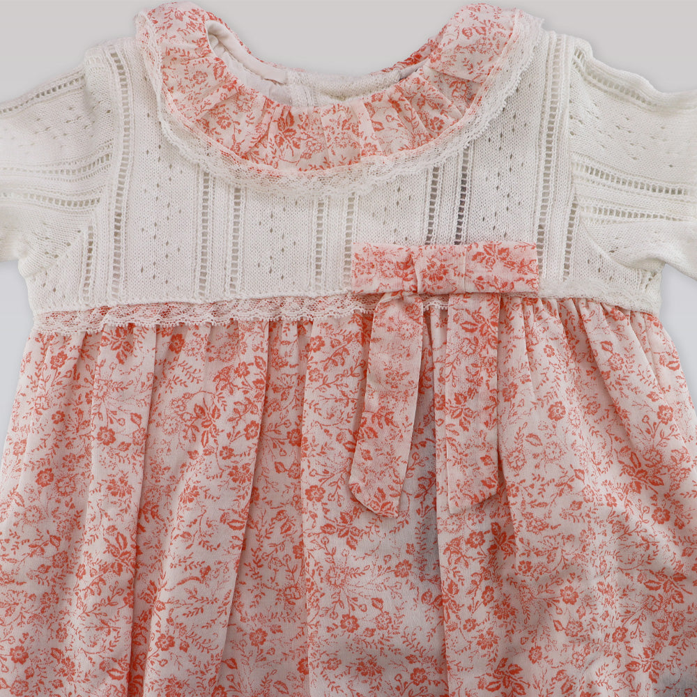 Fleurisse & Leon Bella Pink Floral Baby Girl Luxury Dress