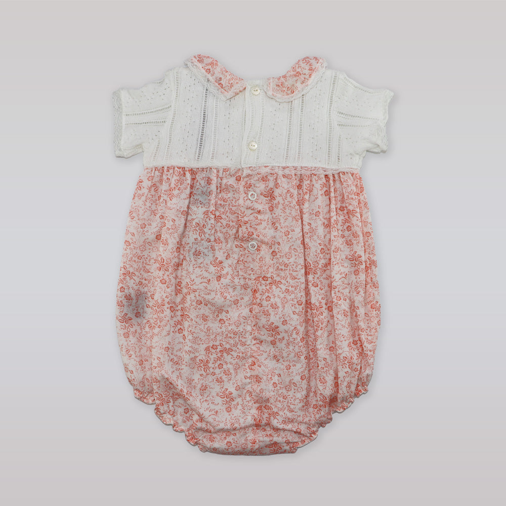 Fleurisse & Leon Bella Pink Floral Baby Girl Luxury Dress