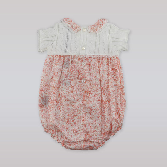 Fleurisse & Leon Bella Pink Floral Baby Girl Luxury Dress