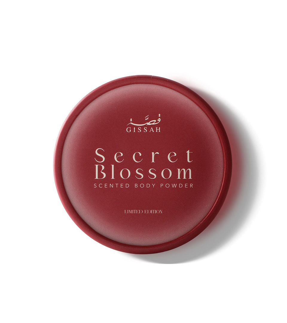 Secret Blossom Fragrance Gift Set with Perfume, Powder, and Khamriya