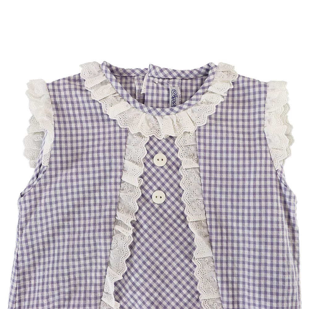 Elegant Ancar Ranita Blue Cotton Baby Romper for Toddlers