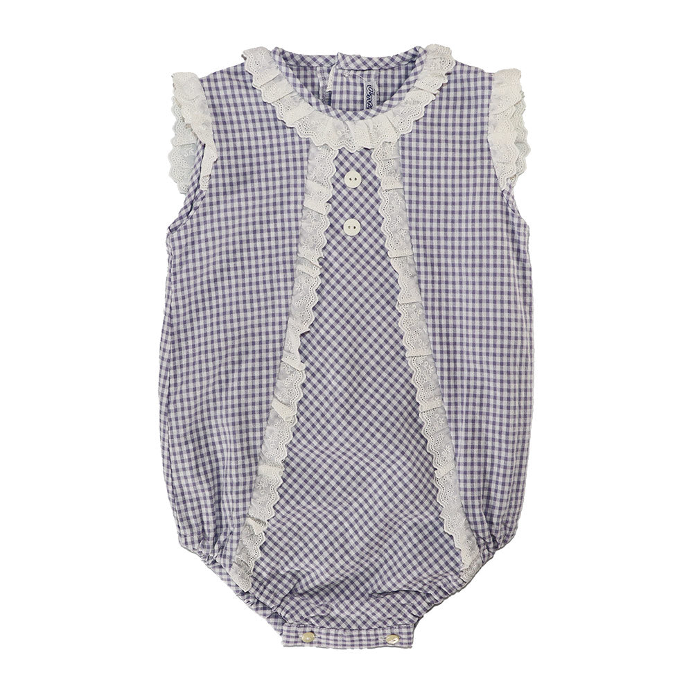 Elegant Ancar Ranita Blue Cotton Baby Romper for Toddlers